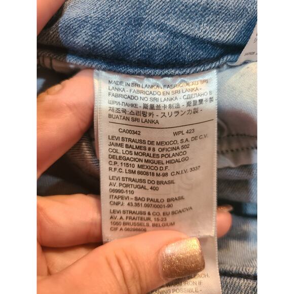 Levi's 28 inches 535 denim leggings - Picture 7 of 10